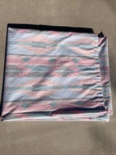 VTG Lady Pepperell Mesa Southwestern No Iron Percale Full Flat Sheet 