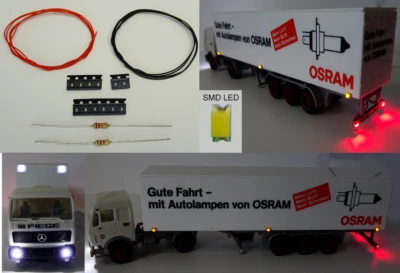 SABENNE-MODELLBAU SMD LED 1206 Beleuchtungsset Bausatz 16 tlg. für LKW Trucks PKW Spur H0 C2926