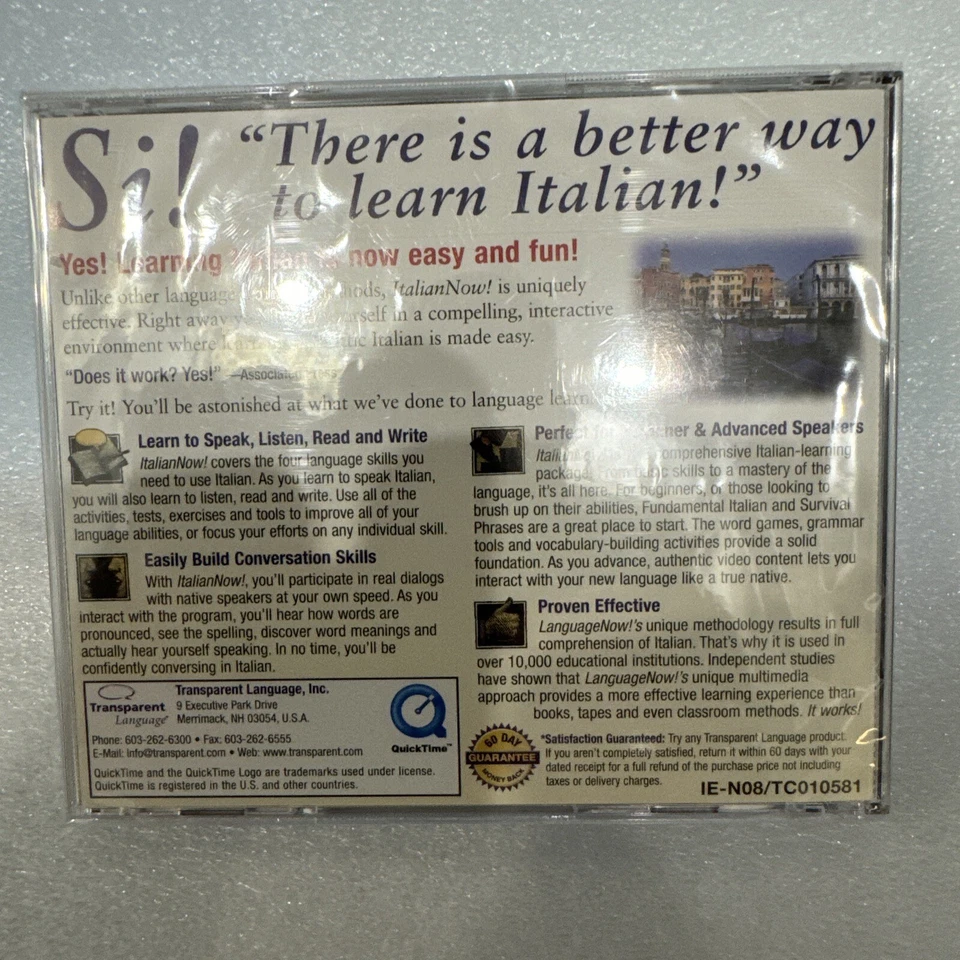 Revolutionary Learn Italian Now Version 8 Master Program Windows & Macintosh CD - Image 2 of 2