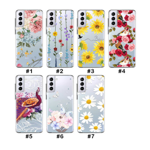 Graziosa custodia morbida stampa fiori per Samsung Galaxy S25 S24 FE A05S A16 - Foto 2 di 97