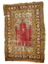 A Good Antique Turkish Prayer Rug