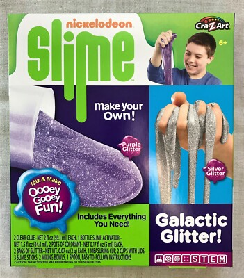 SLIME Nickelodeon Galactic Glitter Make Your Own NIB