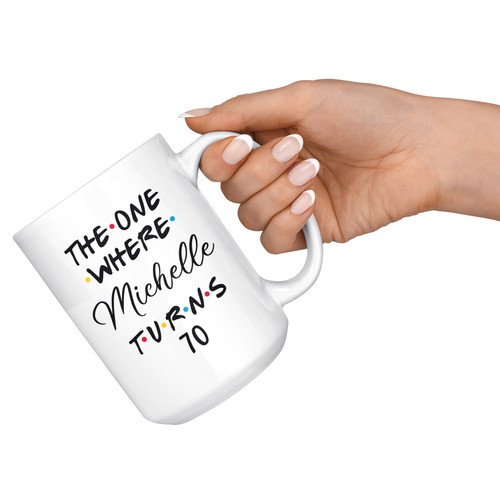 Taza personalizada 70 cumpleaños, feliz regalo de fiesta de cumpleaños 70, taza de 70 años - Imagen 5 de 9