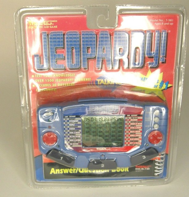 A5 Talking Jeopardy Tiger Electronics Handheld Electronic Game 1995 for