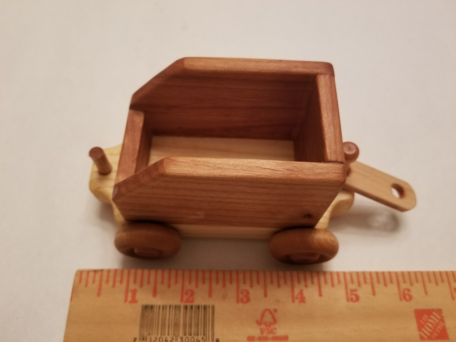 handmade wooden train set