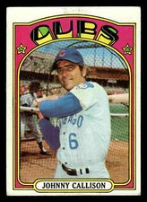 1972 Topps #364 Johnny Callison - Chicago Cubs (Low Grade)