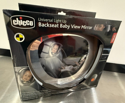 NEW in BOX! Chicco Universal Light Up Backseat Baby View Mirror w/Remote Control