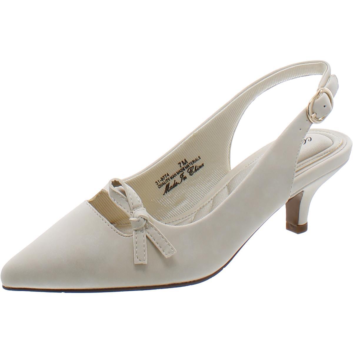 Легкие уличные женские туфли Emerin с ремешком на щиколотке цвета слоновой кости 7 Medium (B,M) BHFO 2441