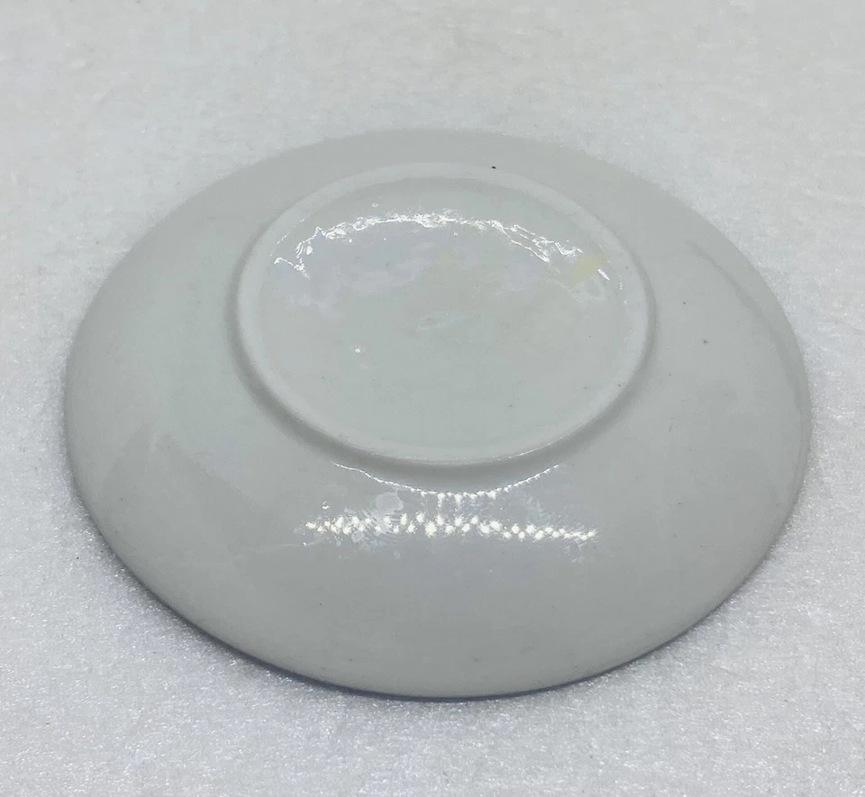 Vintage Porcelain Tea Cup Coaster 2.75” Dollhouse Plate Art Decor 3 - Image 4 of 4
