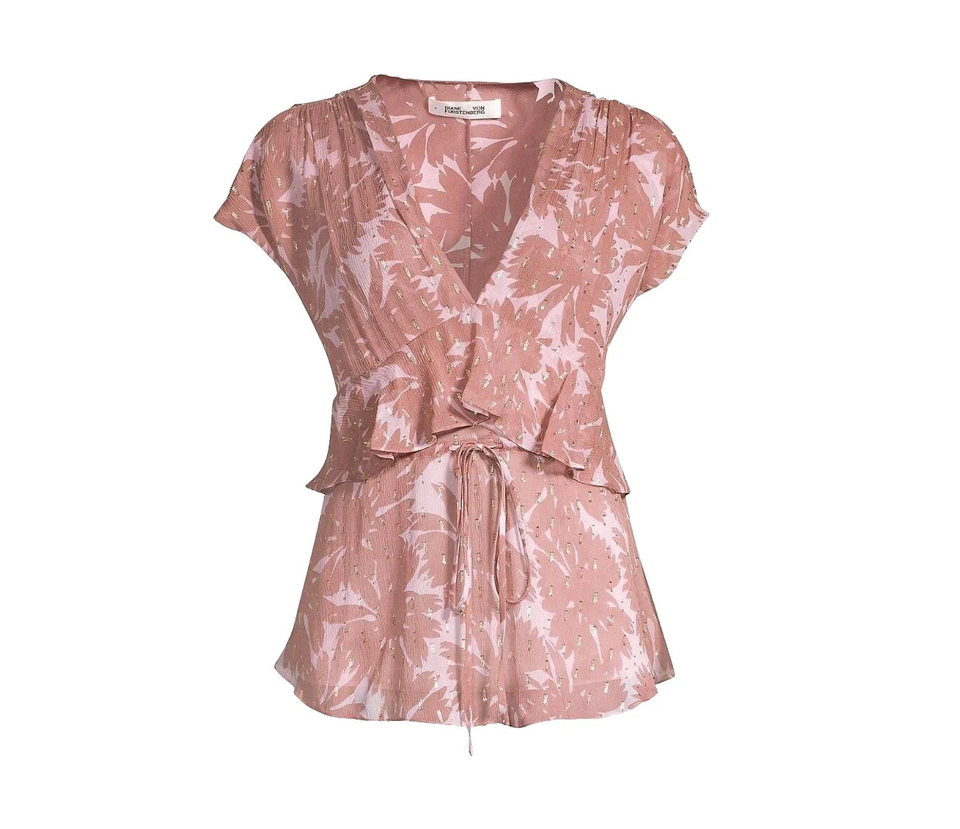 Diane von Furstenberg 丝绸正式衬衫上衣女