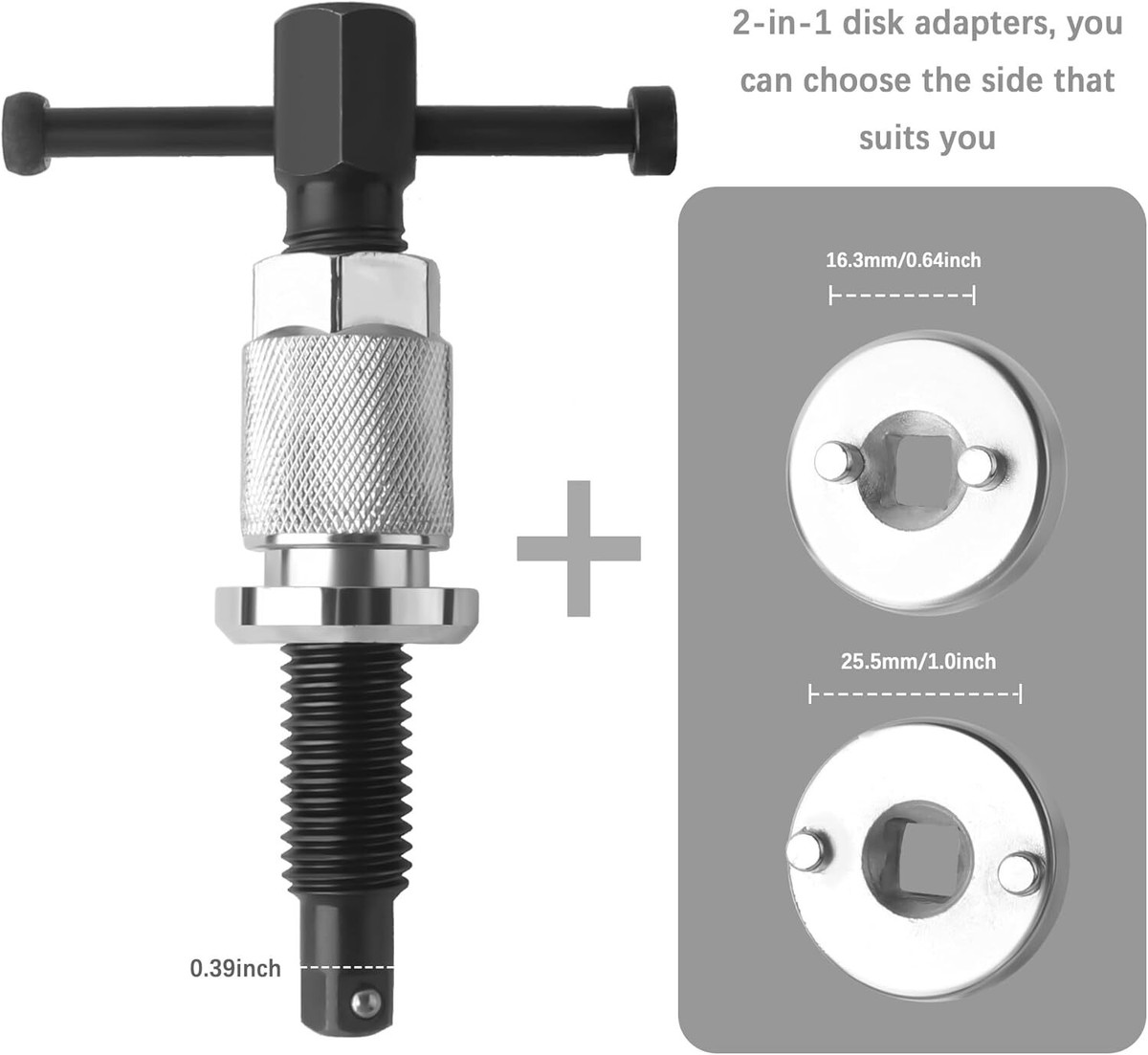 5PCS Brake Caliper Compression Tool Set,Chrome-Plated Steel