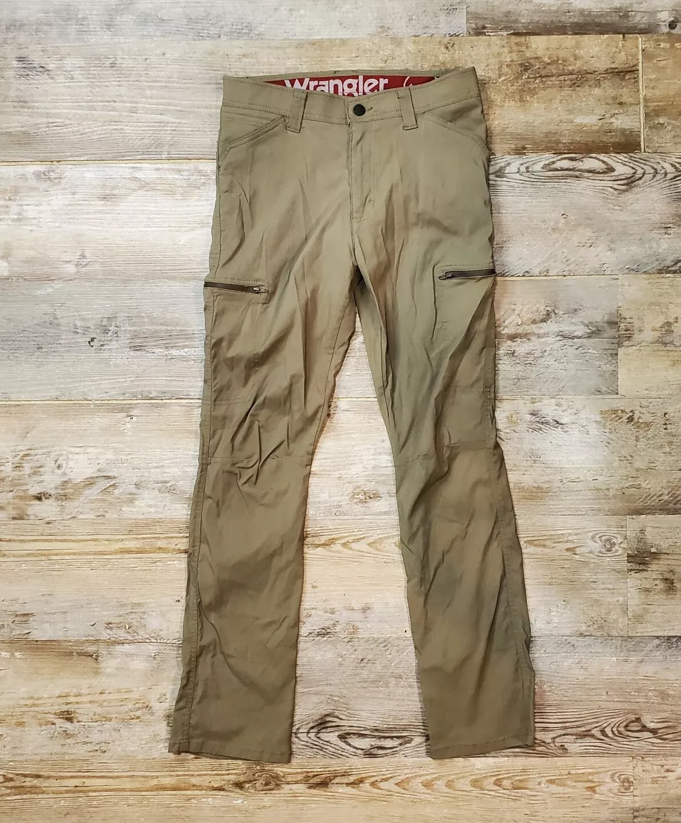 Wrangler Outdoor Series Hiking Pants Men's 30x30 Gray 95% Nylon 5% Spandex