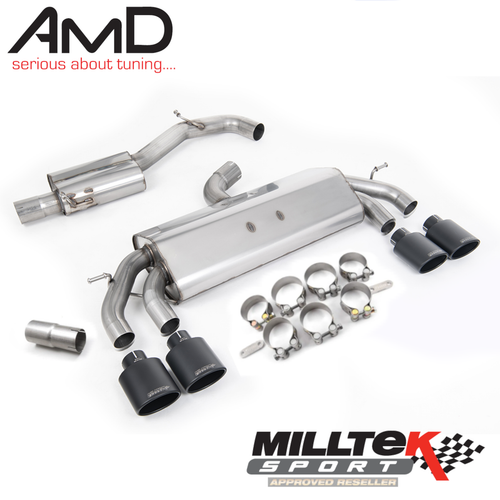 Milltek VW Golf Mk7 R 2.0 TSI Cat Back Exhaust Resonated SSXVW450 - Picture 1 of 2