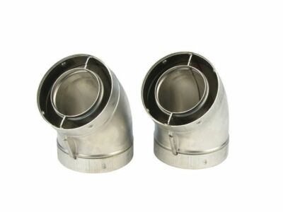 Worcester 7716191014 NA Abgasbogen 45 Grad (2er Pack)