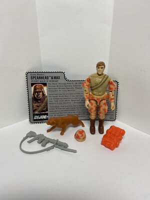 Spearhead & Max v1 Vintage GI Joe 1988 Hasbro Action Figure G.I. Joe