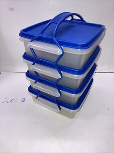 Vintage Tupperware Sandwich Containers 1363-17/18/19/20 1362-17/18/19/20 1365-10