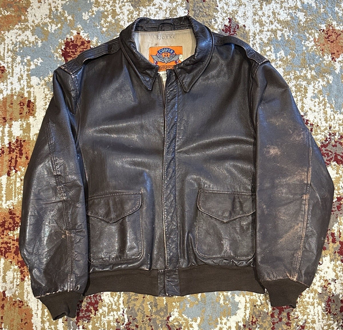 Goatskin Leather Cooper Leather Jackets Cooper A2 Flight Jacket