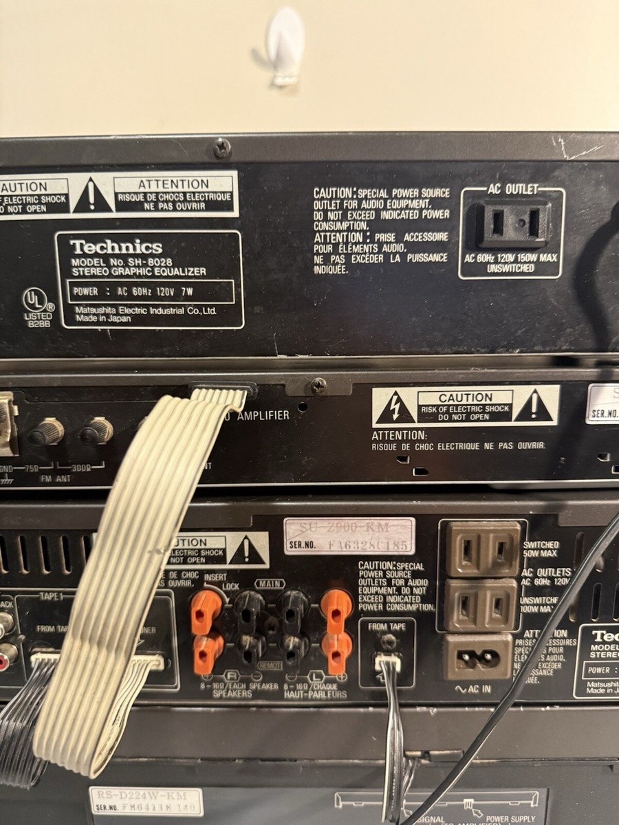 Technics Amplifier Tuner Cassette Equalizer SU-Z900 ST-Z990 RS