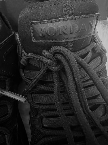 Jordan Jumpman II Sz 5.5 Black Big Boy Sneakers Shoes - Picture 4 of 13