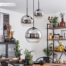 Pendel Leuchten Hänge Lampen Kugelleuchte Ess Wohn Zimmer Beleuchtung Glas Klar