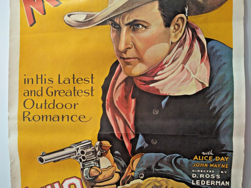 Locandina originale 1932 TWO FISTED LAW film Tim McCoy, John Wayne, Alice Day - Foto 3 di 7