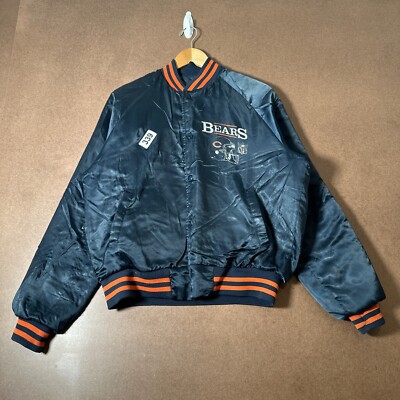 CHICAGO BEARS ブルゾン 1980s Chicago Bears Starter Satin Varsity Jacket - 6/10 - (L)
