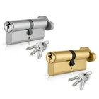 XFORT Thumb Turn Euro Profile Cylinder Lock, Euro Barrel Door Lock with 3 Keys