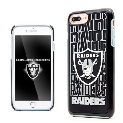FOCO NFL Las Vegas Raiders Hybrid Repeat for iPhone 8 +, 7 + & 6S + (5.5'')