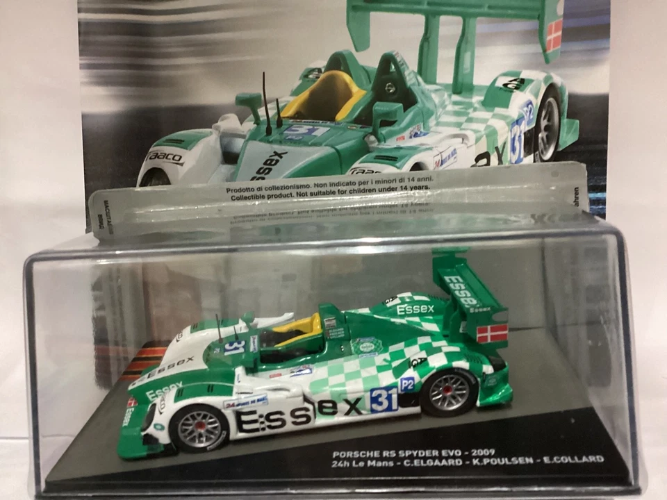 IXO PORSCHE RS SPIDER EVO 2009;, 24h LE Mans  die-cast 1/43, Nuova in teca - Immagine 3 di 4