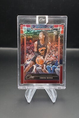Emoni Bates 2023-24 Panini One and One #119 Red /15 RC Rookie