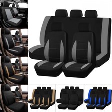 For Kia 0324 Polyester Car Seat Covers Full Set Front Rear Protectors Cushion