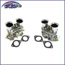 2PCS Carburetor Set For Volkswagen Beetle 44 IDF Weber 2 BARREL Jaguar Porsche