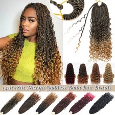 14in/18in Pre Looped Bohemian Twist Crochet Box Braids Gypsy Braids Curly Ends
