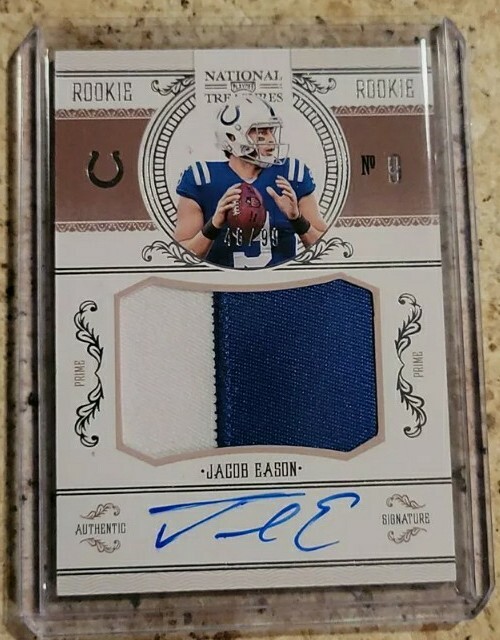 JACOB EASON 2020 PANINI NATIONAL TREASURES 98/99 CROSSOVER AUTO  RPA HOT! Rookie