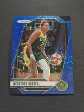MERCEDES RUSSELL 2024 Panini Prizm WNBA Blue Velocity Parallel #109 Storm
