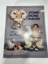 VTG Folk Art Craft Book Down Home Paintin  By Susan Roach  Emily Dinsdale 1987