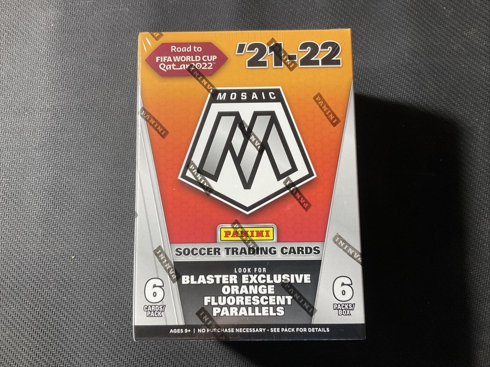 202122 Panini Mosaic Road to FIFA World Cup Soccer 6Pack Blaster Box