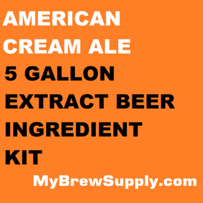 American Cream Ale Homebrew 5 Gal Beer Extract Ingredient Kit - My Brew Supply