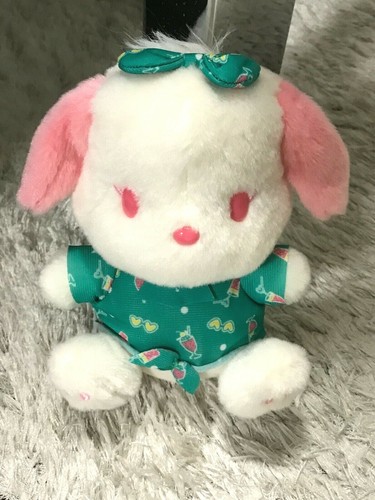  Sanrio Pochacco Aloha (grün) Plüschtier limitiert auf Japan Sendungsnummer  - Bild 1 von 10