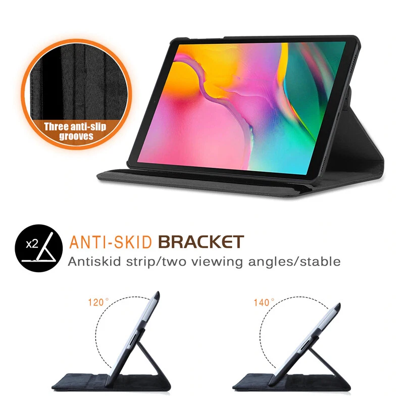 Capa folio couro giratória 360 para Samsung Galaxy Tab A7 T500 S7 S6 A10.1 - Imagem 3 de 4