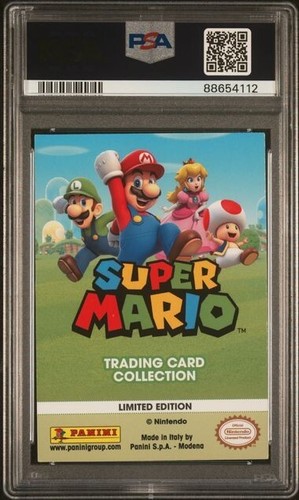 2022 Panini Super Mario Limited Edition Fragmented Reality Toad PSA 9 - Picture 2 of 2