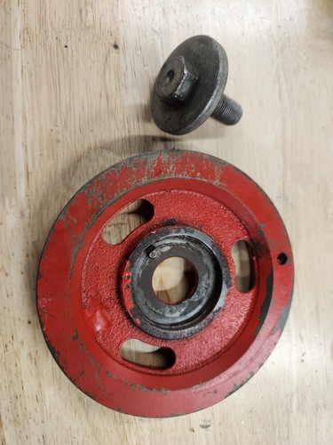 824594, Crankshaft Pulley Volvo penta  AQ130A, AQ130B, AQ130C 4 cylinder w/bolt