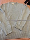St Johns Bay Pullover Sweater 100% Cotton Light Blue Heather Sz Large  — photo 1