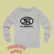 FN Herstal Firearms Guns Men's Grey Size S to 3XL