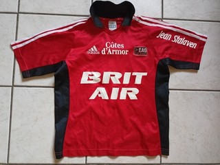 MAILLOT FOOT ADIDAS EAG EN AVANT DE GUINGAMP N°7 THOMAS SIZE XS/D2 BE