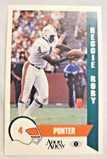 Vintage Reggie Roby Miami Dolphins Football Card #15 Kiwanis AnonAnew  Collectib