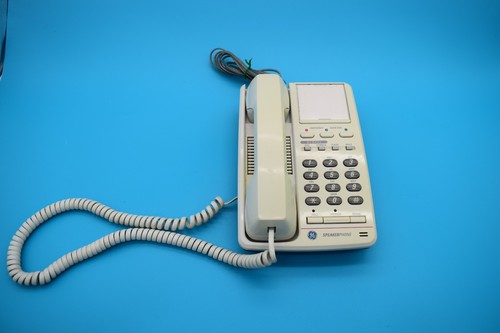 Vintage GE #2-9320A Corded Beige Speakerphone TESTED & WORKS
