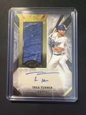 2025 Topps Tier One Trea Turner Auto Relic /10 Gripping Autographed Patch Dodger