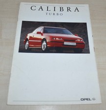 1992 Opel Calibra Turbo Brochure Prospekt DE