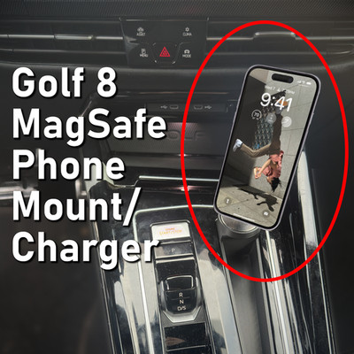 Magnetische Handyhalterung für VW Golf 8 - MagSafe Ladegerät - iPhone - Android